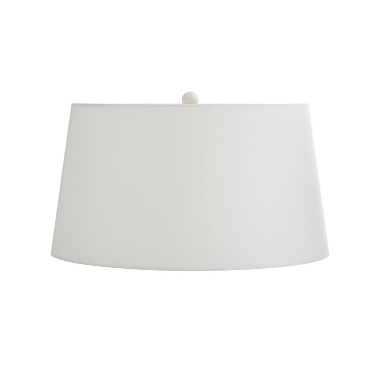 Ivory Ceramic Table Lamp with Off-White Shade