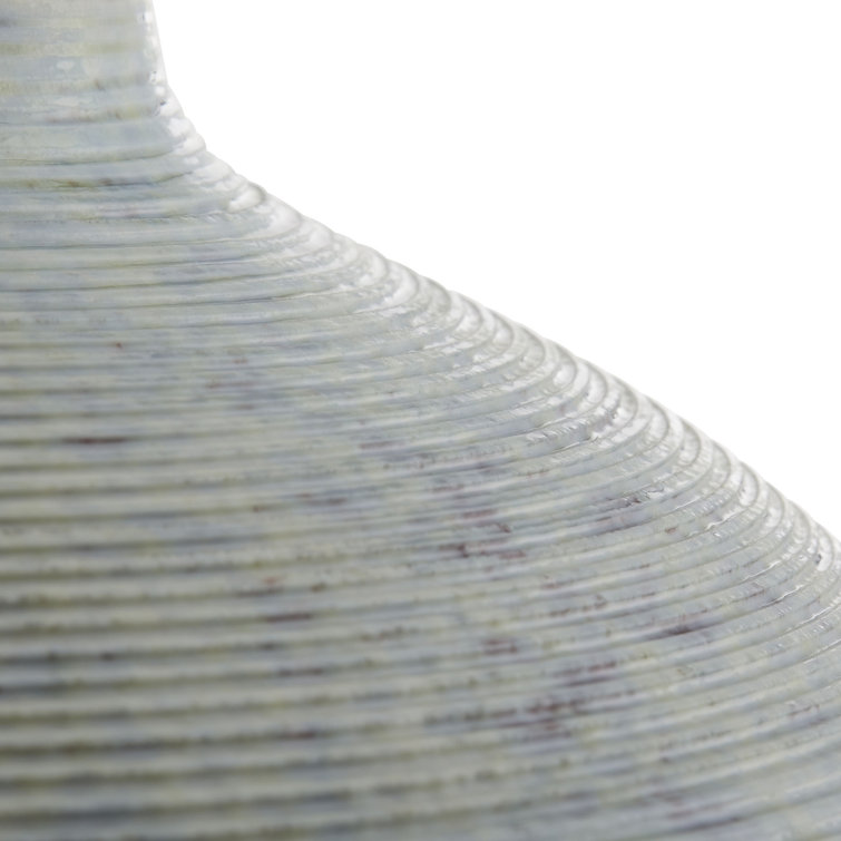 Adriatic Mist Porcelain Table Lamp with White Shade