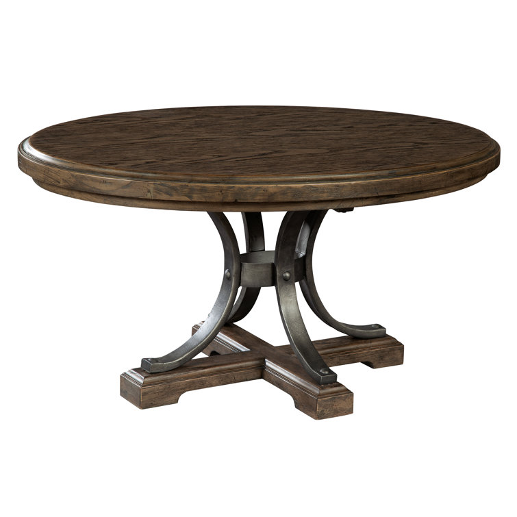 Transitional Oval Lift-Top Coffee Table with Storage in Brown