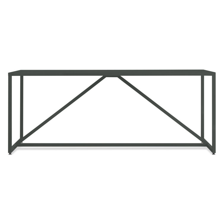 Slate Strut 90" Rectangular Wood Dining Table