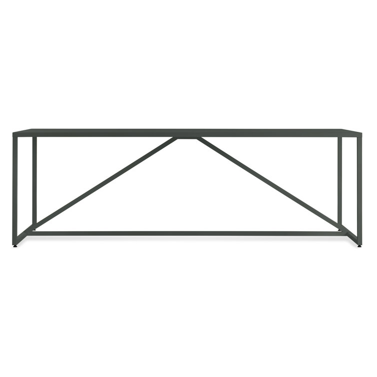 Slate Strut 90" Rectangular Wood Dining Table