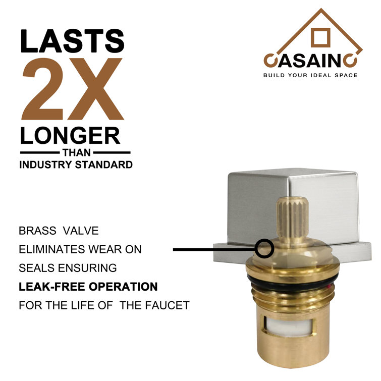 Brushed Nickel 5-Hole Deck Mounted Tub Faucet with Hand Shower