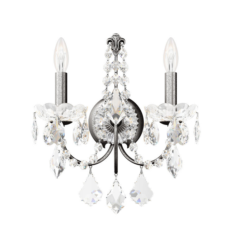 Century Black Pearl Direct Wired Candle Wall Sconce