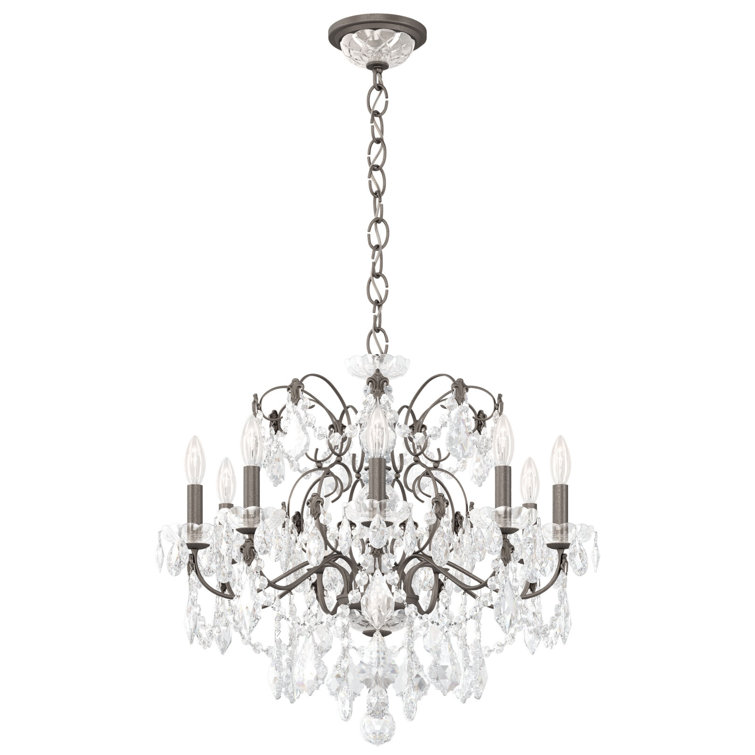 Black Pearl Heritage Crystal 9-Light Chandelier