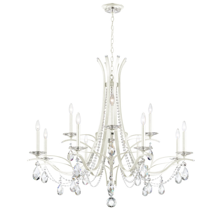Vesca Heritage Crystal 12-Light White Traditional Chandelier