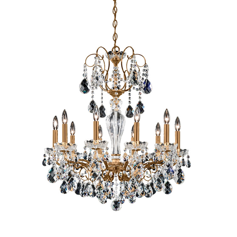 Etruscan Gold Heritage Clear Crystal 10-Light Chandelier