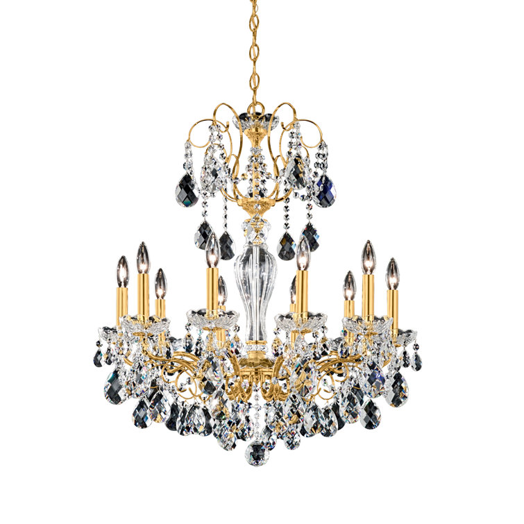 Aurelia Heritage Crystal 10-Light Gold Chandelier