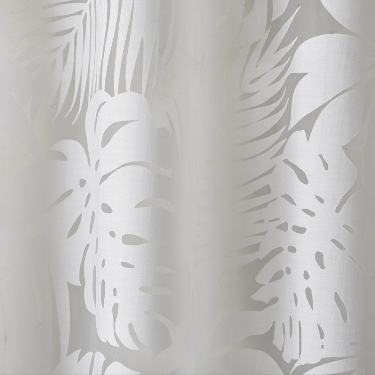 Maui White Sheer Grommet Top Window Drapes