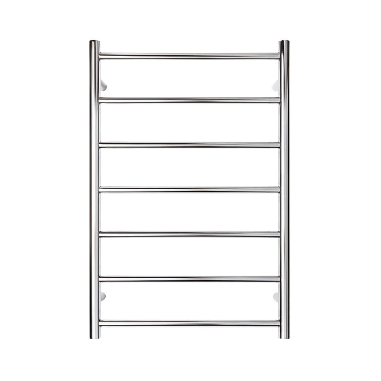 Polished Stainless Steel Wall Mounted Heated Towel Rail