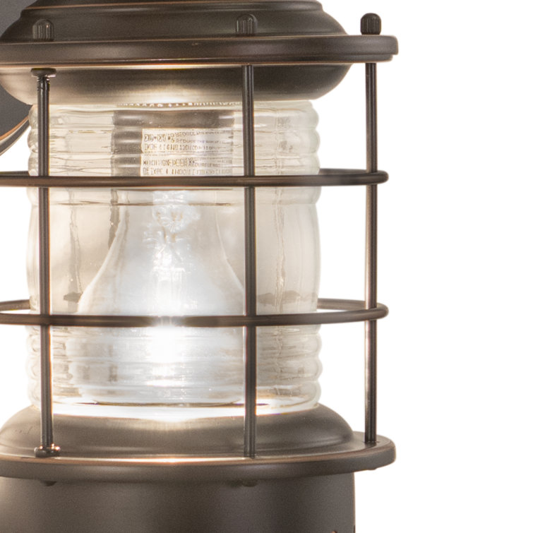 Burnished Bronze Nautical Lantern Outdoor Wall Light