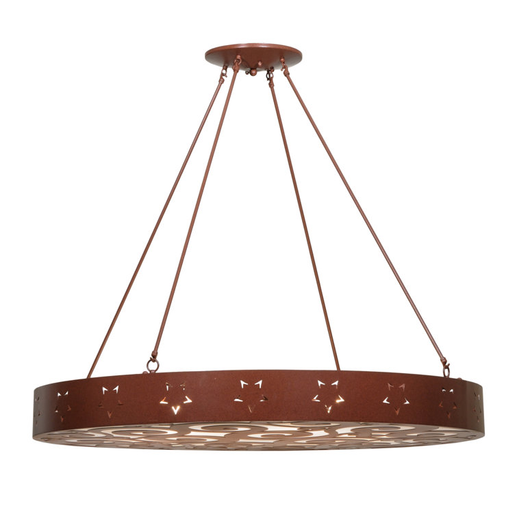 Jules 48" Rust and White LED Pendant Light