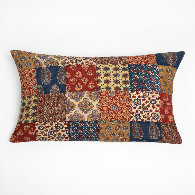 King Size Multicolor Cotton Patchwork Pillow Sham