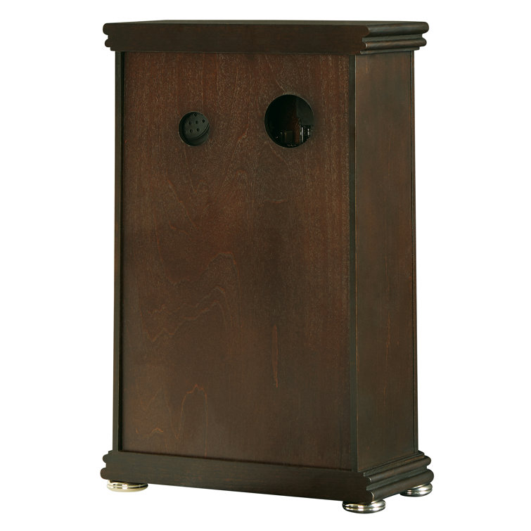 Espresso Brown Quartz Mantel Clock with Chimes