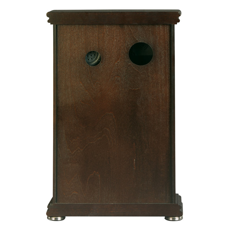 Espresso Brown Quartz Mantel Clock with Chimes