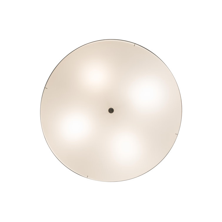Alastaire Nickel Finish Indoor/Outdoor Drum LED Ceiling Light