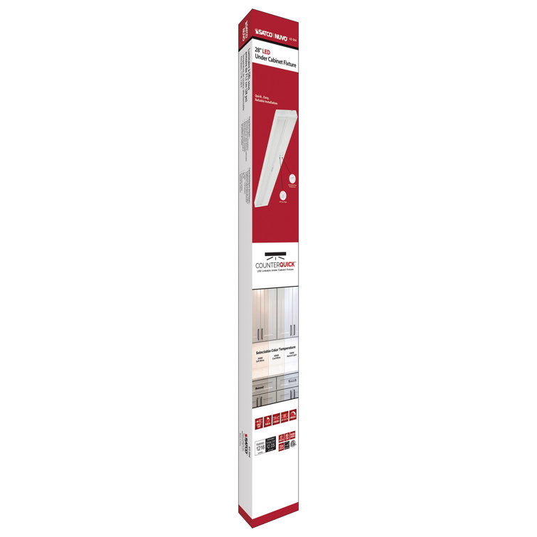 CounterQuick 28'' White LED Under Cabinet Light Bar