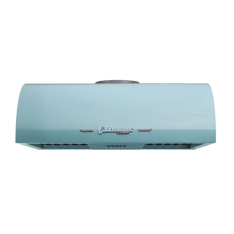 Ocean Mist Turquoise 24" Stainless Steel Under Cabinet Range Hood