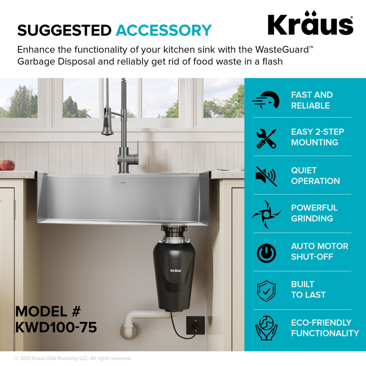 Kore 23-Inch Stainless Steel Undermount Workstation Sink