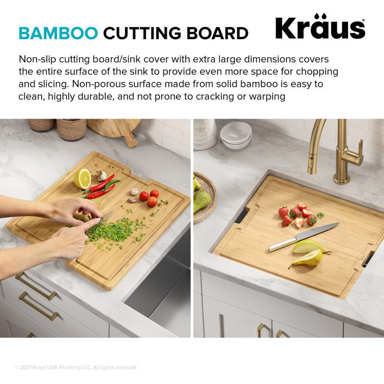 Kore 21-Inch Stainless Steel Single Bowl Drop-In Farmhouse Sink