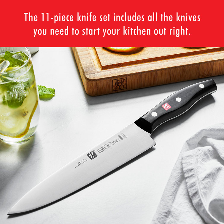 Zwilling Twin Signature 11-Piece Stainless Steel Knife Block Set