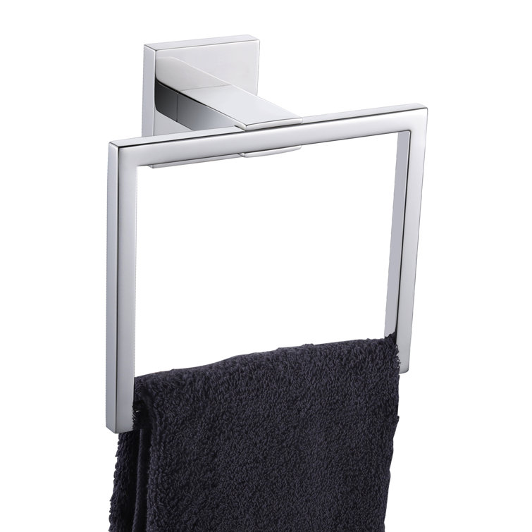 Polished Chrome Stainless Steel Wall Mounted Towel Ring