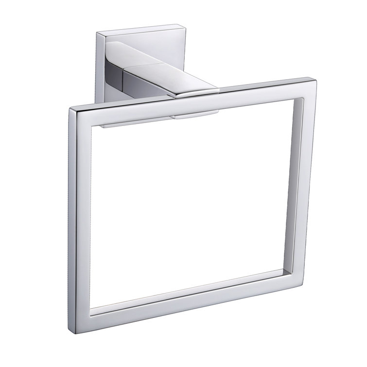 Polished Chrome Stainless Steel Wall Mounted Towel Ring