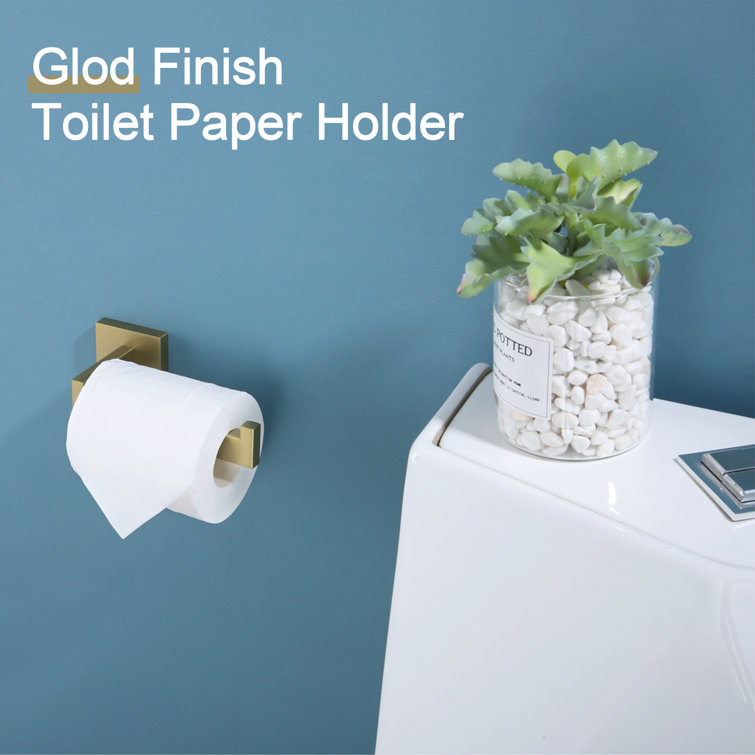 Matte Black Stainless Steel Wall Mounted Toilet Paper Holder