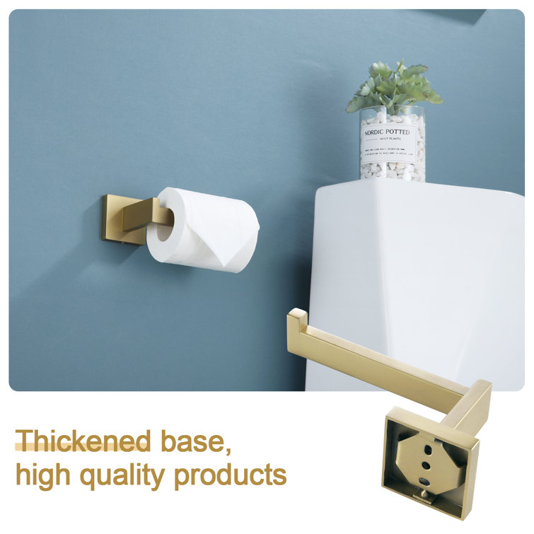 Matte Black Stainless Steel Wall Mounted Toilet Paper Holder