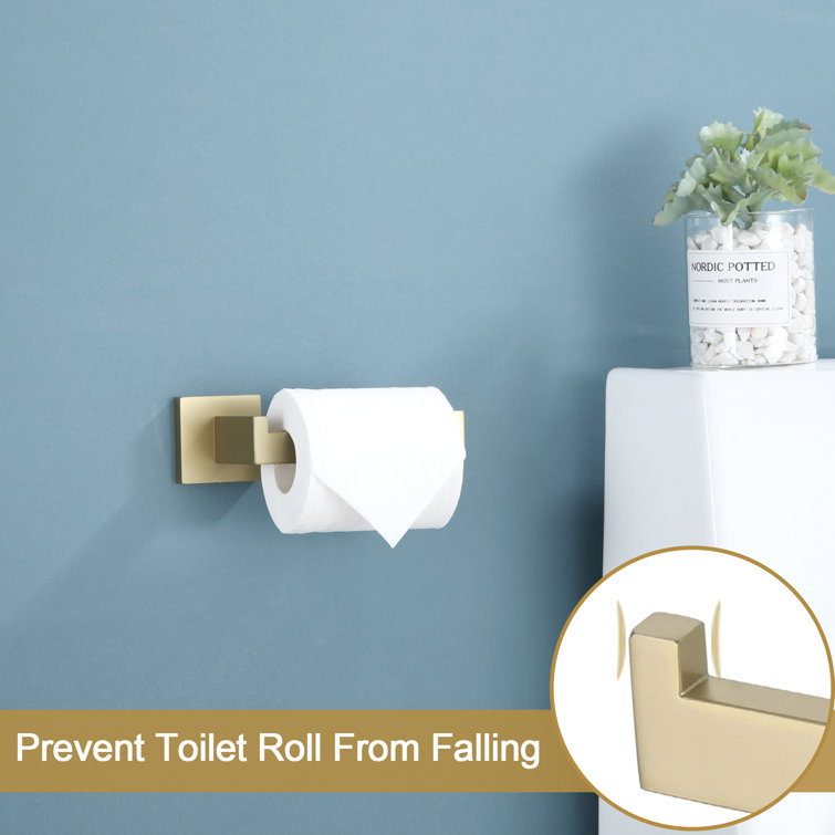 Matte Black Stainless Steel Wall Mounted Toilet Paper Holder