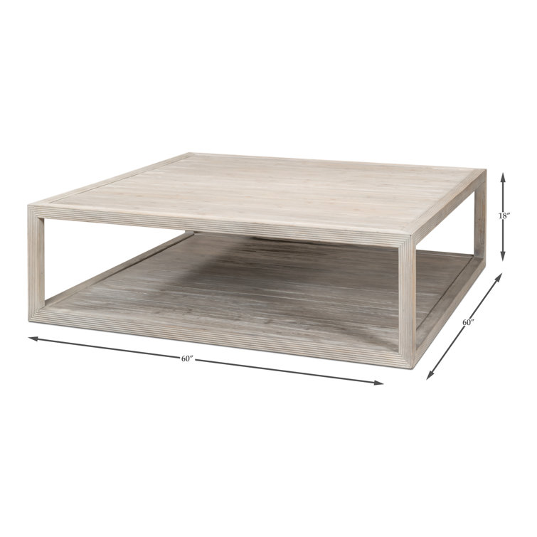 Camden Square Pine Wood Coffee Table with Storage