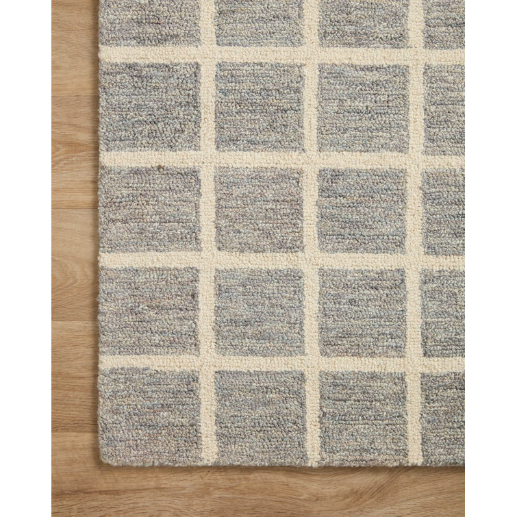 Ivory Elegance Hand-Tufted Wool Rectangular Rug 7'9" x 9'9"