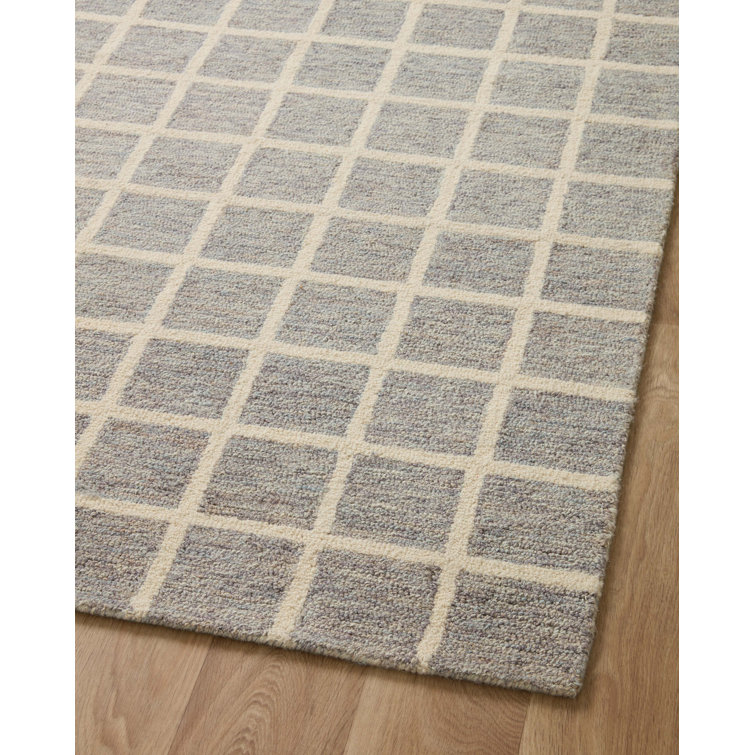 Ivory Elegance Hand-Tufted Wool Rectangular Rug 7'9" x 9'9"