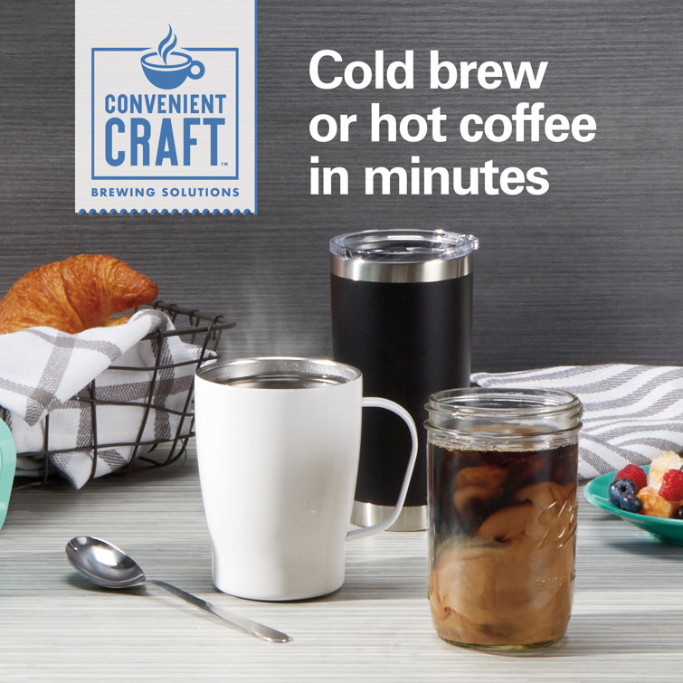 White Single Serve Cold and Hot Brew Coffee Maker