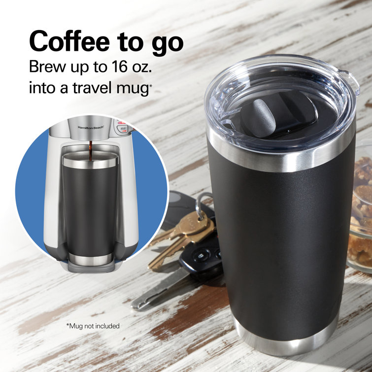 White Single Serve Cold and Hot Brew Coffee Maker