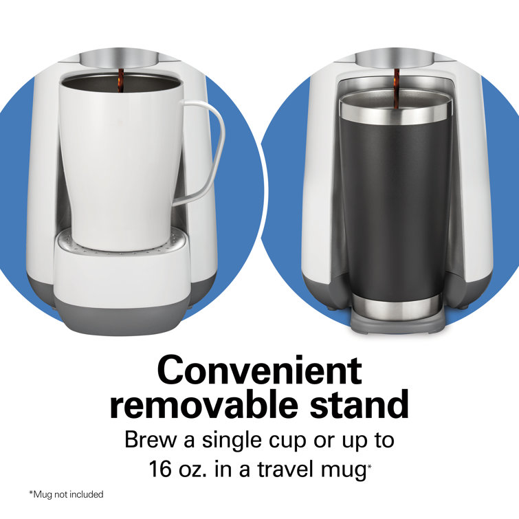 White Single Serve Cold and Hot Brew Coffee Maker