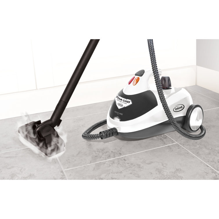1800W White Multi-Purpose Steam Cleaner with Attachments