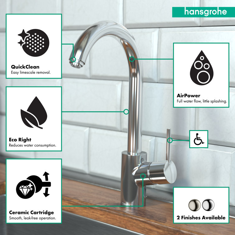 Talis S Higharc Modern Chrome Pull-Out Kitchen Faucet
