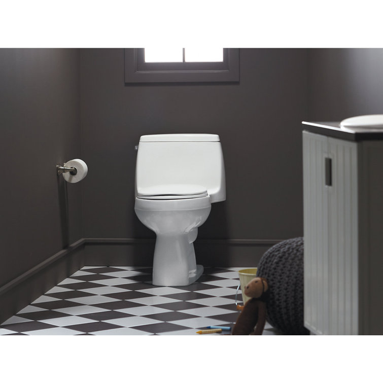 Black High Efficiency One-Piece Elongated Toilet