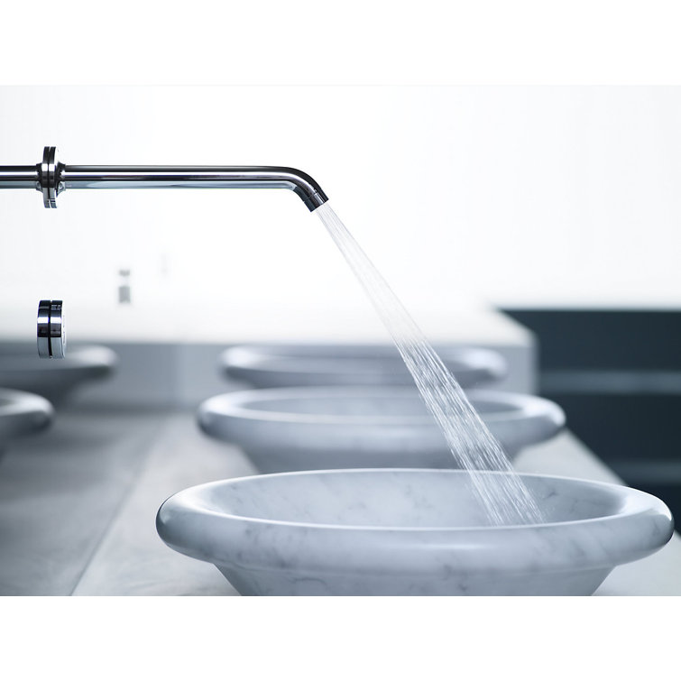 Purist Polished Chrome Touchless Wall-Mount Bathroom Faucet with 8.25" Spout