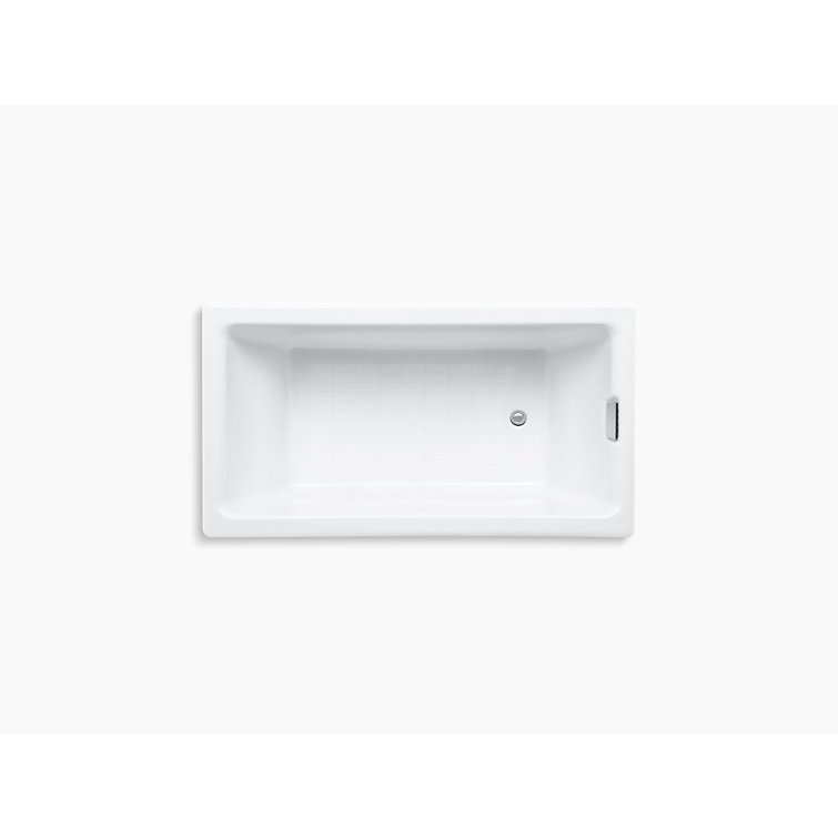 Tea-for-Two Cast Iron 66" White Drop-In Luxurious Bath