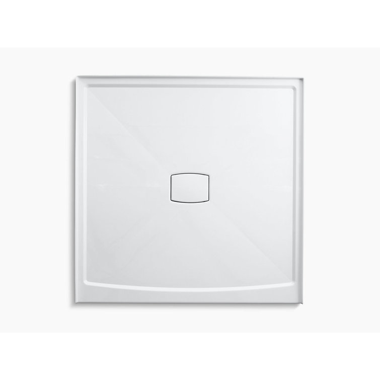 Archer 60" White Acrylic Alcove Shower Base with Center Drain