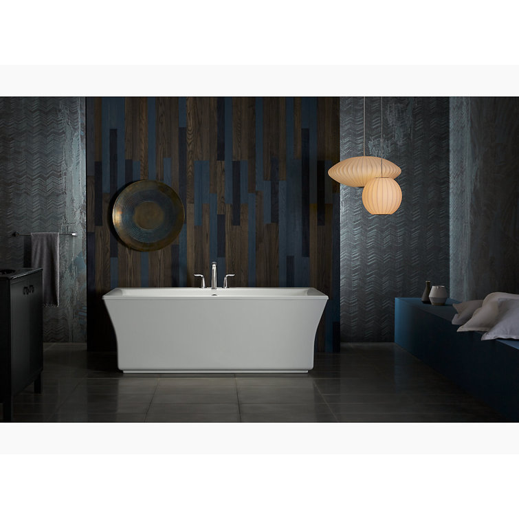 Stargaze 72" White Acrylic Freestanding Soaking Bathtub