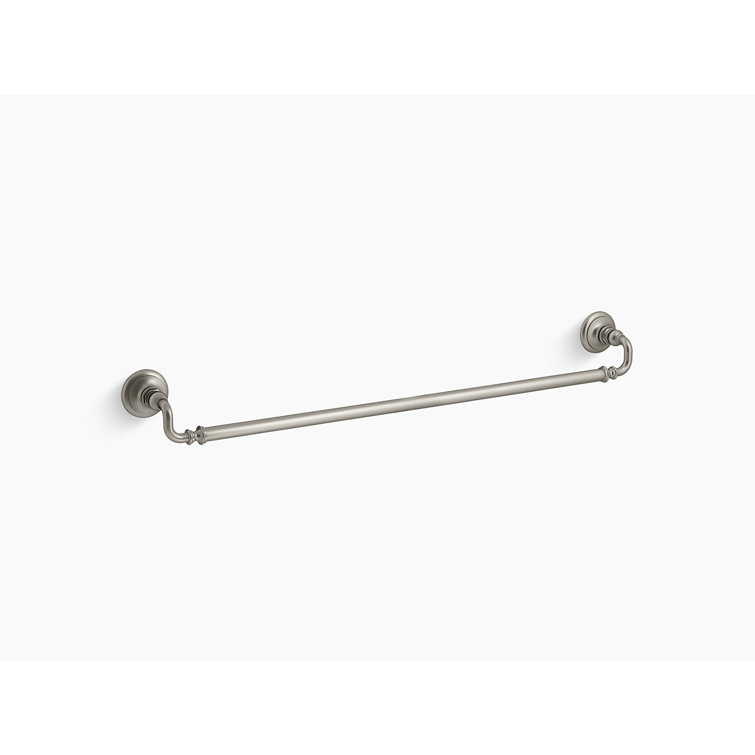 30" Vibrant Brushed Nickel Wall Mounted Towel Bar