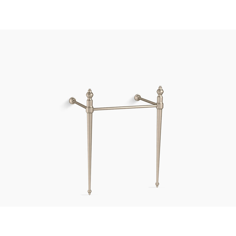 Vibrant Brushed Bronze Solid Brass Console Table Legs