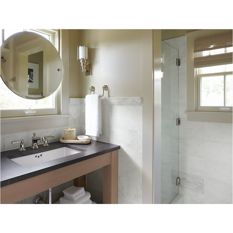 Kathryn Modern Retro White Porcelain Rectangular Undermount Sink