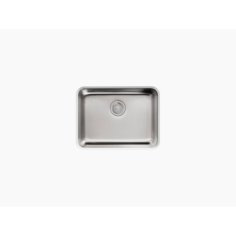 Stainless Steel Medium Rectangular Under-Mount Kitchen Sink