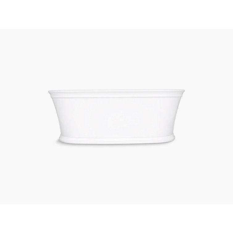 Memoirs White 66" Freestanding Soaking Bathtub