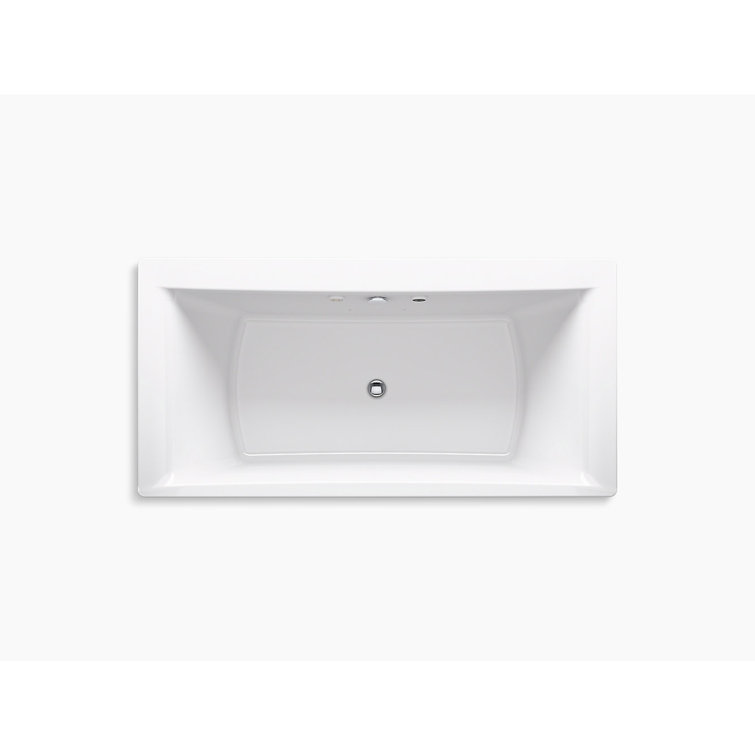 Stargaze 72" White Acrylic Freestanding Heated Bathtub