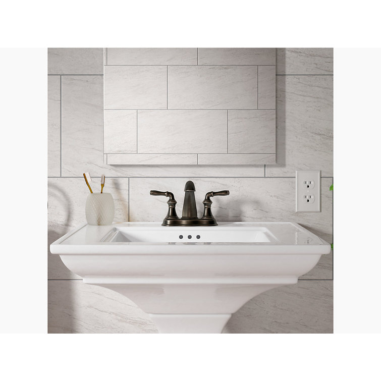 Oil-Rubbed Bronze Widespread Bathroom Sink Faucet