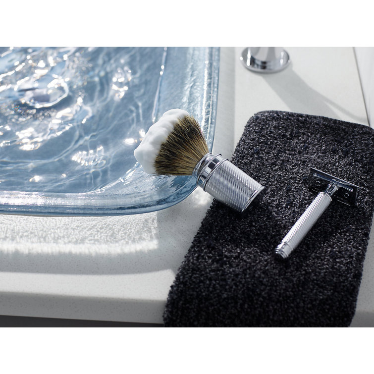 Translucent Dusk Rectangular Glass Above-Counter Bathroom Sink